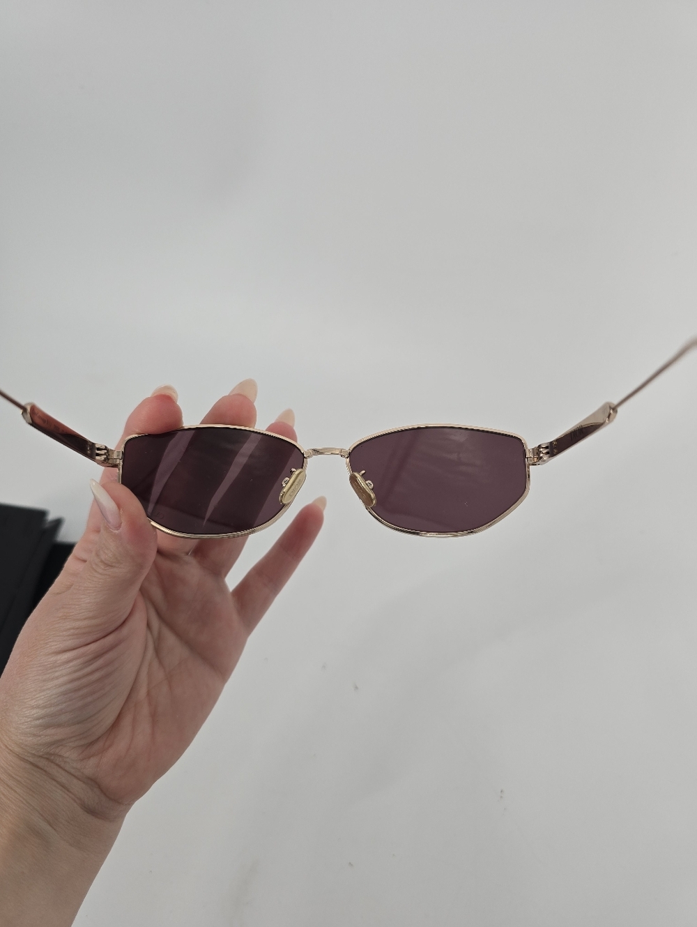 Dior DiorCannage B1U Burgundy Oval Metal Frame Sunglasses with Case and Cloth - Picture 11 of 13